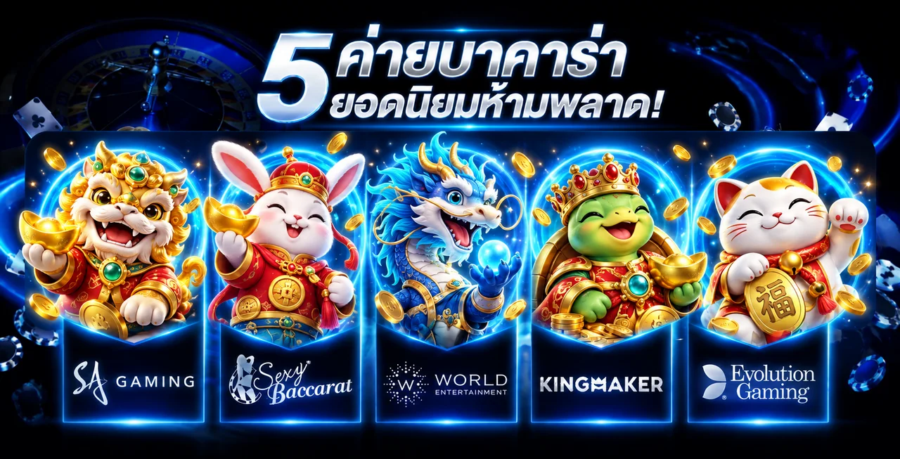 มาสคอตเกมและค่ายคาสิโนสดที่พบใน PAYX168